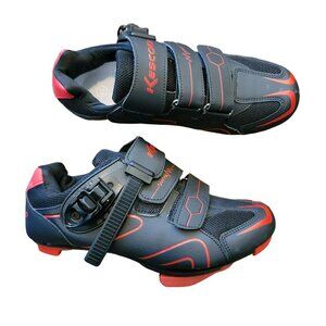 Cycling Shoes Size 38 Black & Red Road Bike Shoes Breathable Mesh Kescoo jj3627